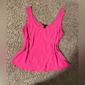 Hot pink Forever 21 tank top